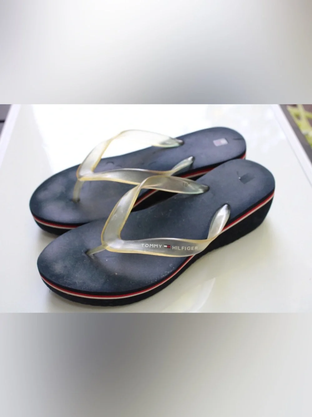 Vintage Tommy Hifigee y2k wedge sandals